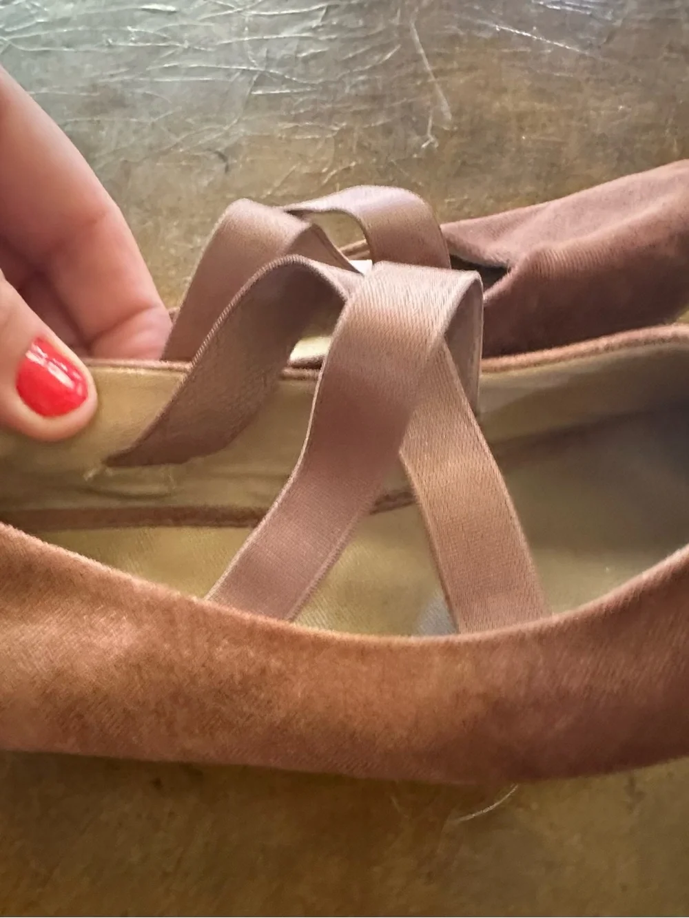 Old Navy velour “mauve”